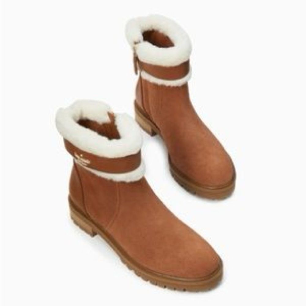 Kate Spade Camel Brown Bailee Winter Boots - Picture 2 of 12